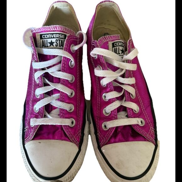 Converse Women's Chuck Taylor Metallic Pink All-Star Women’s Shoes Size 8 - Picture 2 of 8